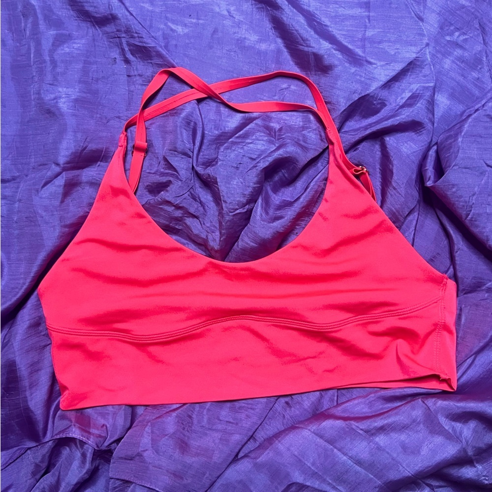 We Are HAH! | Cami BrHAH: camisole-top sports bra. size med in neon pink | EUC